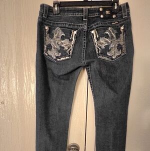 Miss Me Dark Blue Skinny Jeans